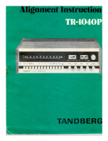 Tandberg TR-1040 - Schematic 